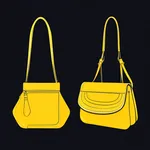 star-shaped yellow purse image